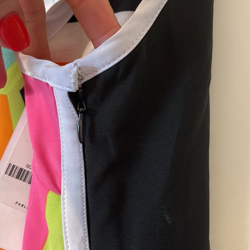 Fabletics Black Multi-Color Abstract Mini Dress - Picture 4 of 5